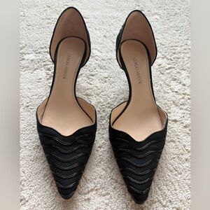 Giorgio Armani Black Wave Pattern Women's Shoes Size 37